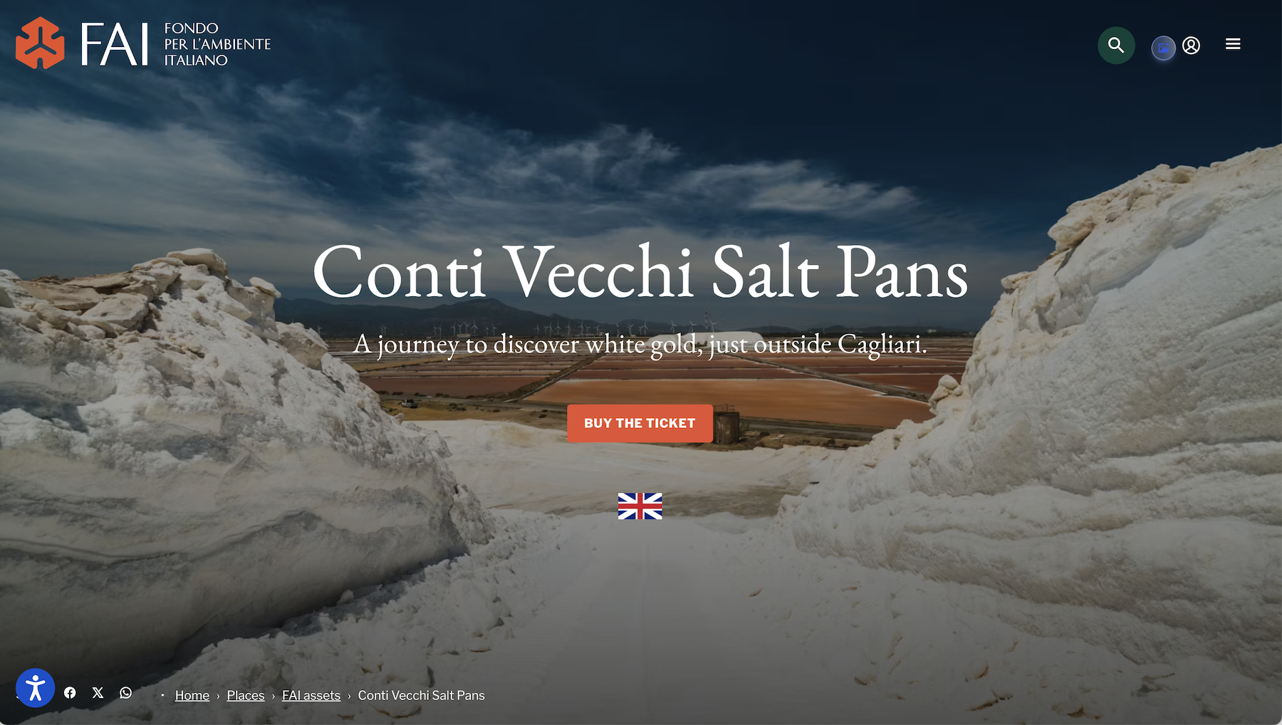 FAI Conti Vecchi landing page