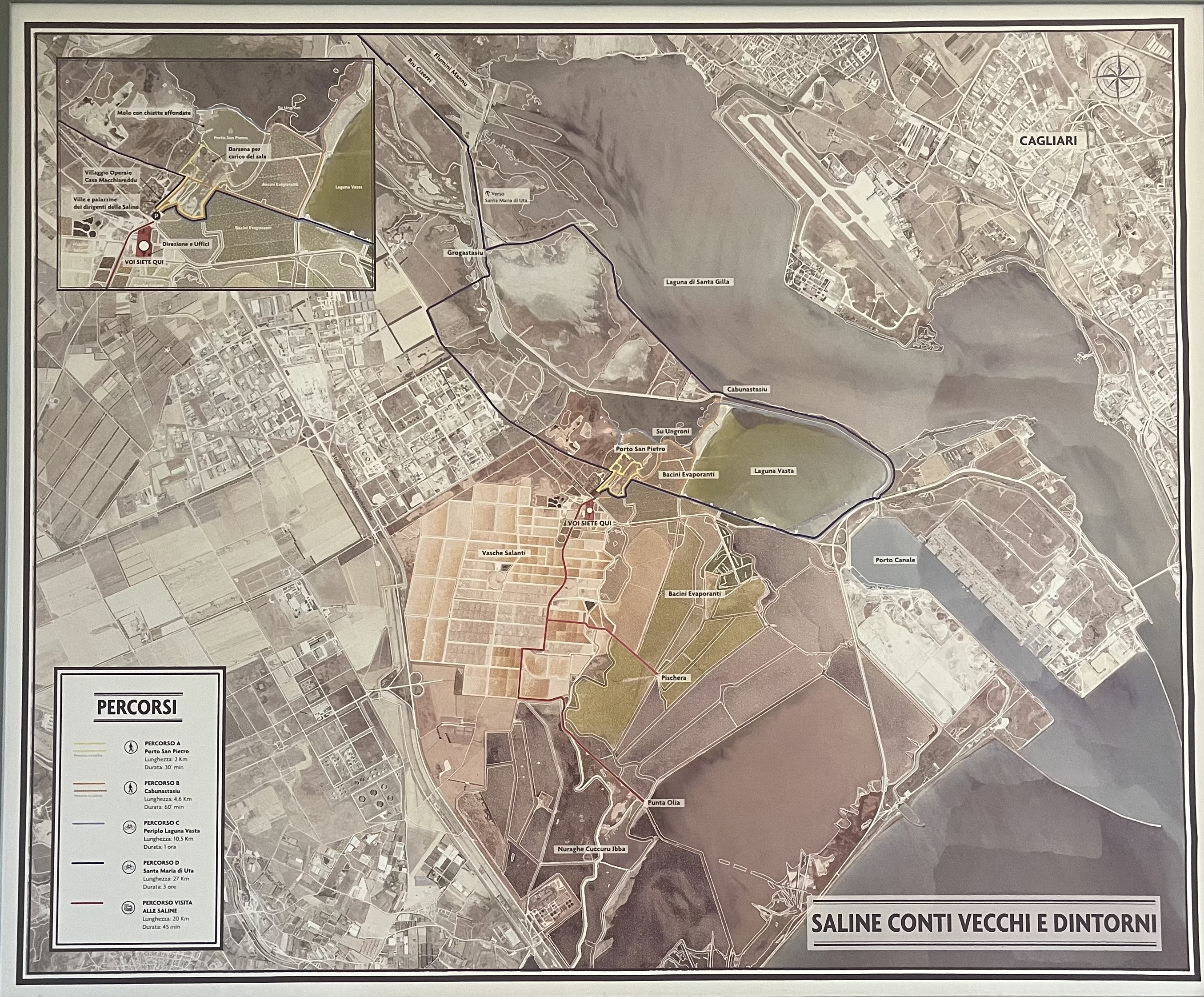 Contemporary site map of Saline Conti Vecchi and surroundings